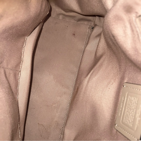 COACH tote north-south pebbled leather color block - Picture 13 of 14